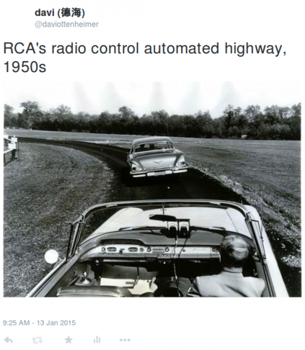 Not many faves for my tweet of the old RCA radio controlled drone concept